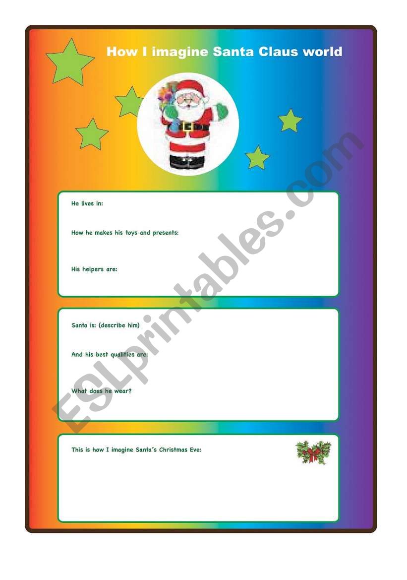 Santas World worksheet