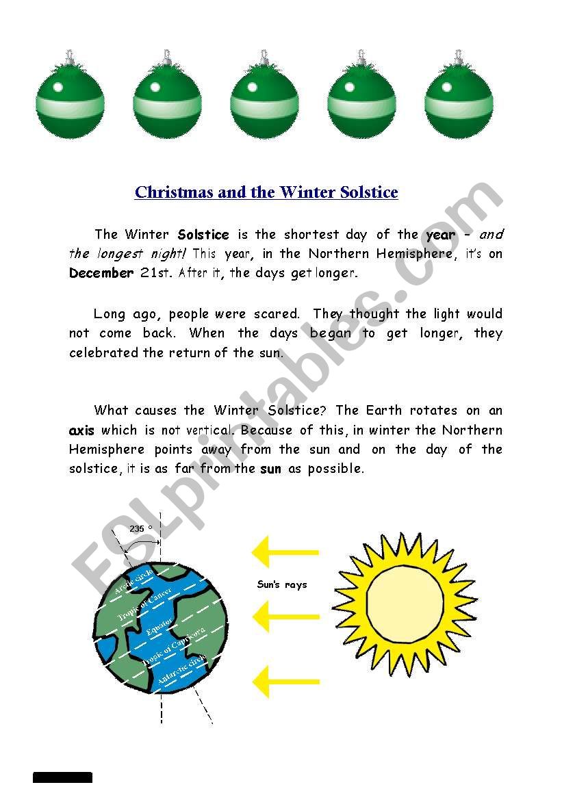 Christmas and the Winter Solstice