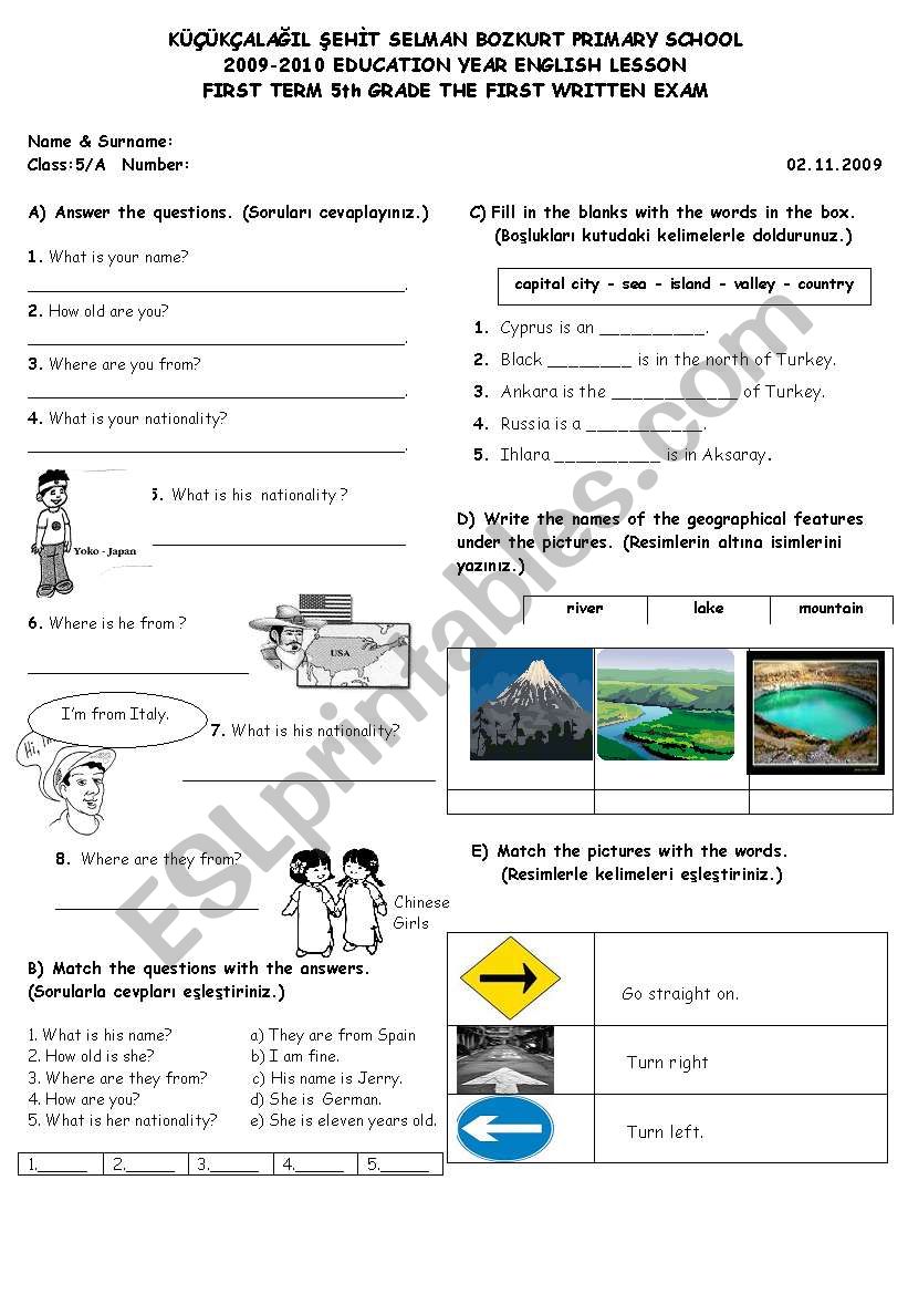 worksheet worksheet
