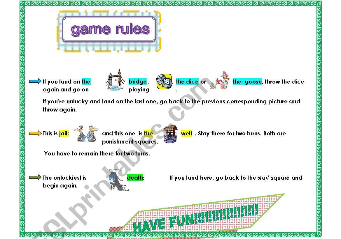 Game Instructions Sample