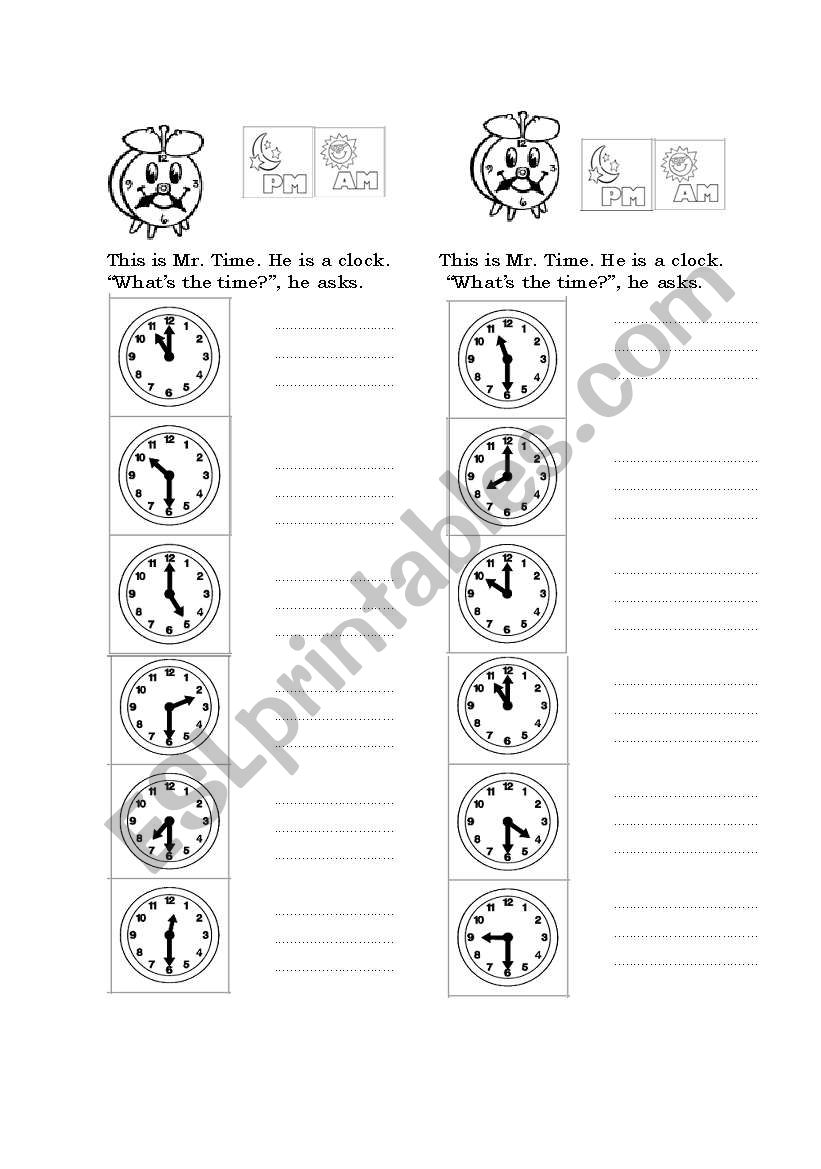 Whats the time? worksheet