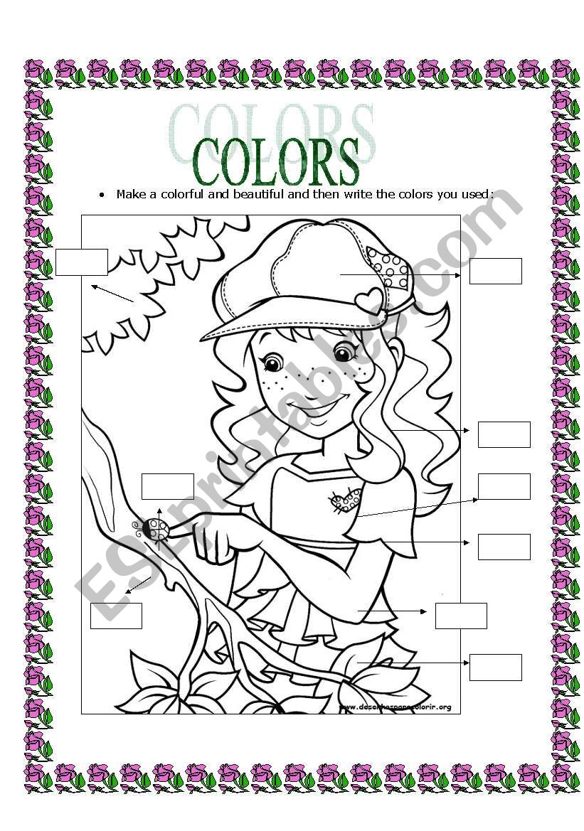 Colors worksheet