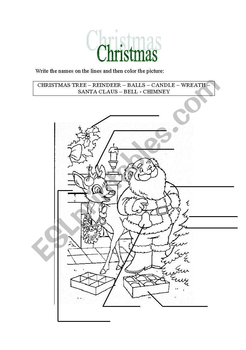 Christmas worksheet