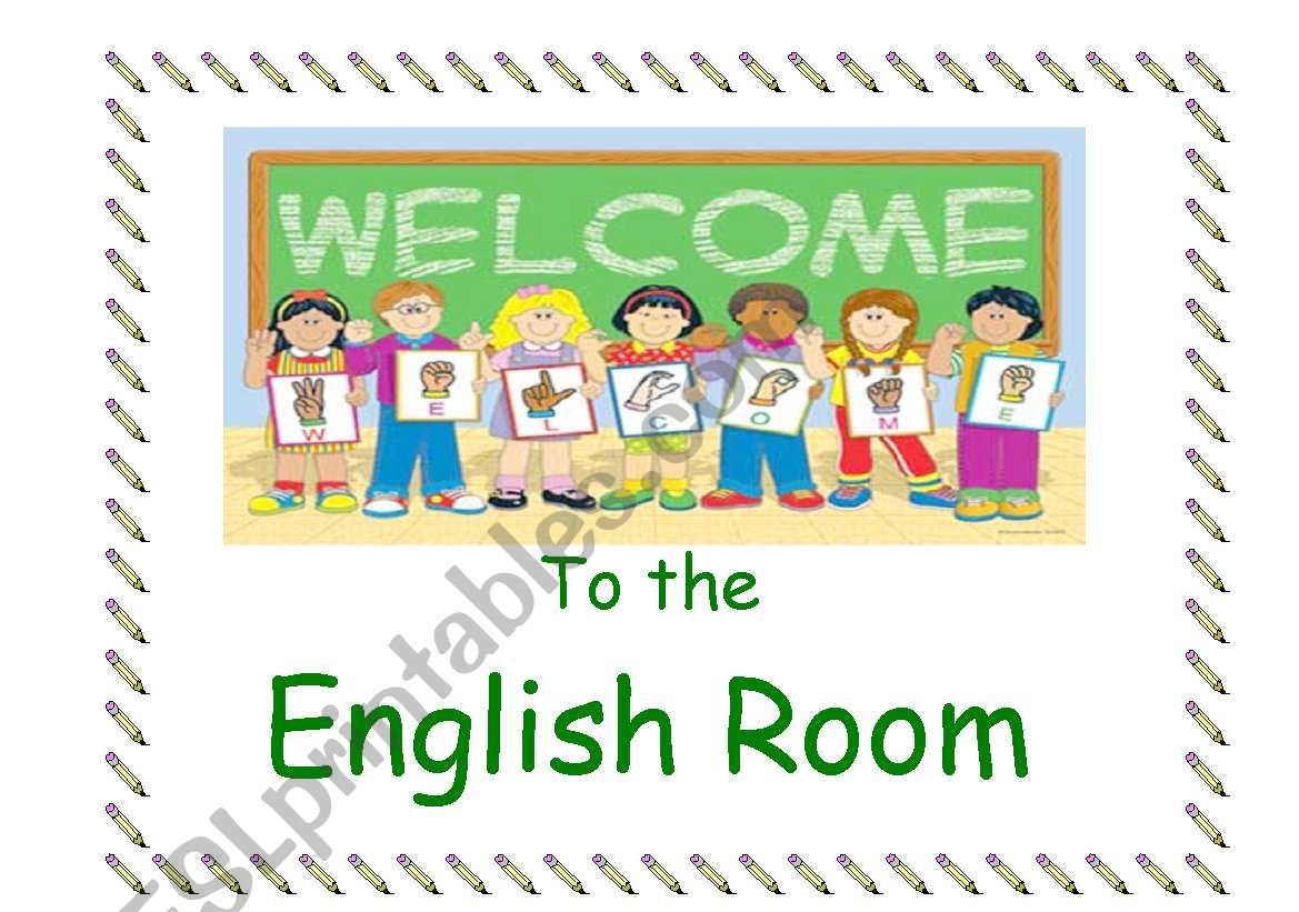 English Room Poster worksheet