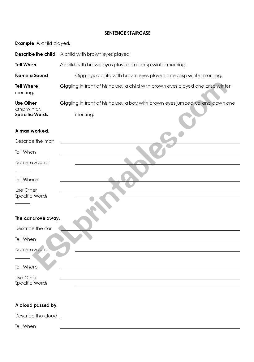 adding description worksheet