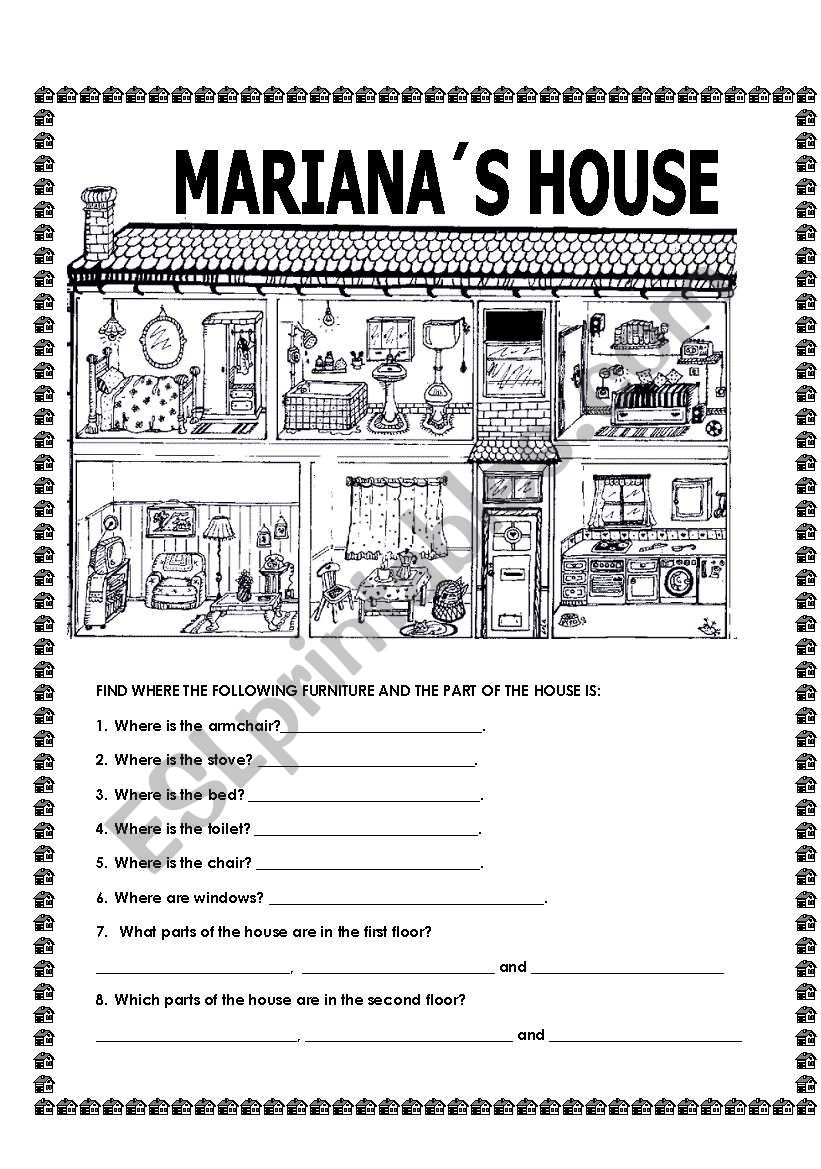 MARIANA S HOUSE worksheet