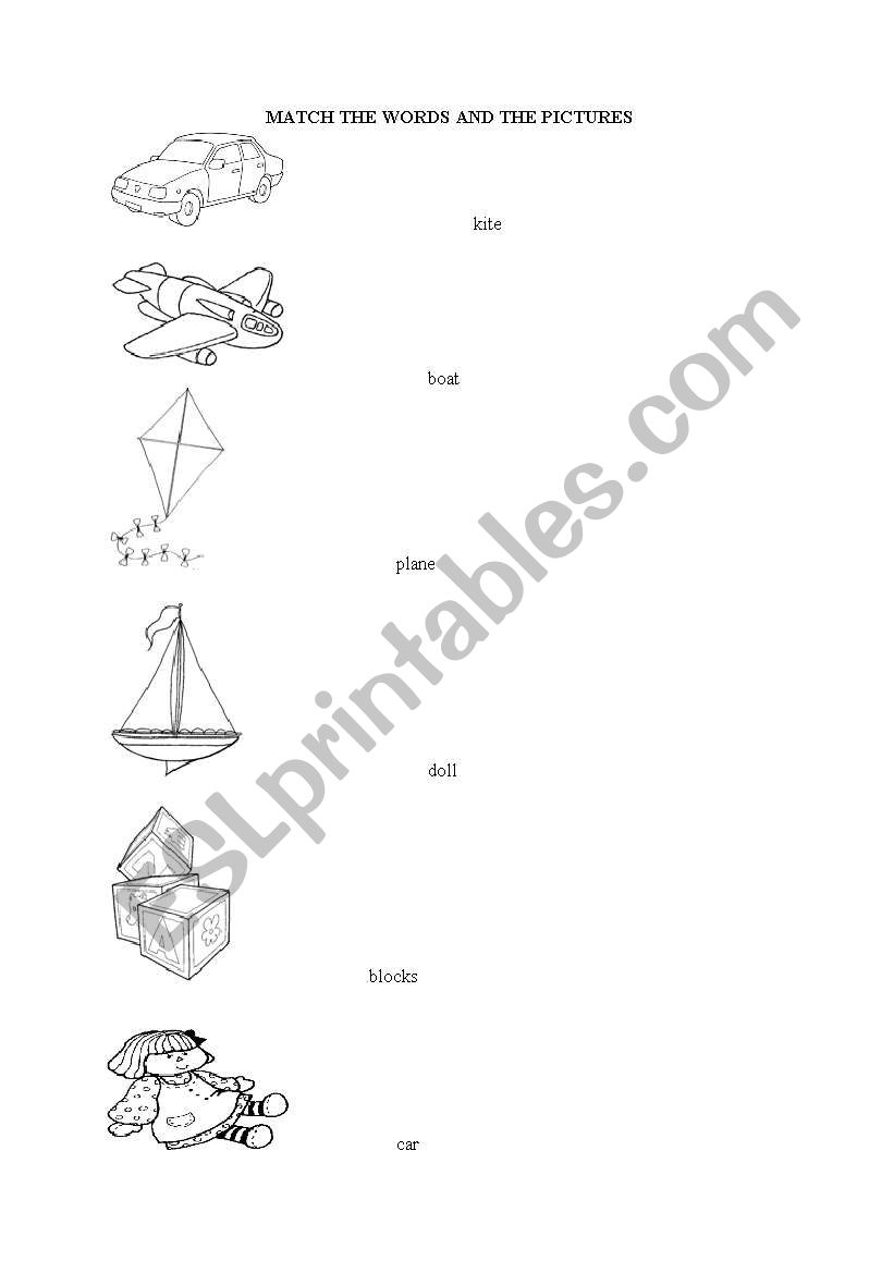 TOYS worksheet