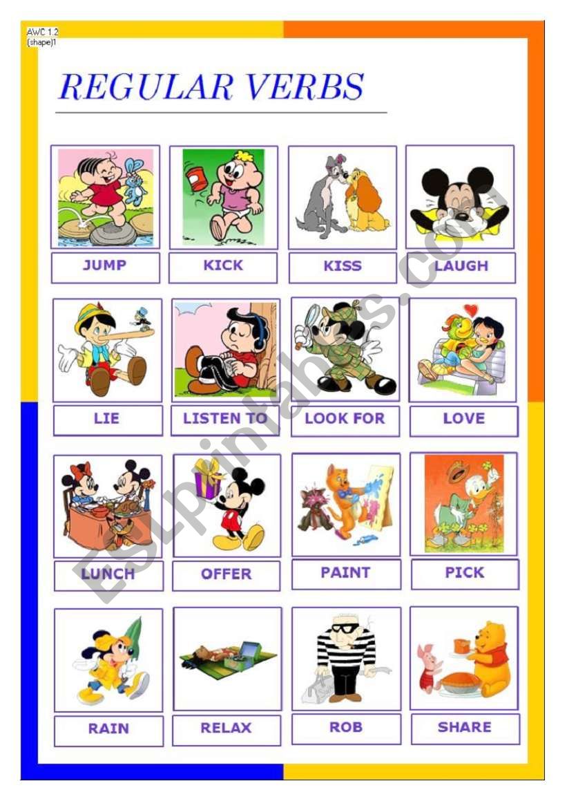 regular verbs 2 (08.12.09) worksheet