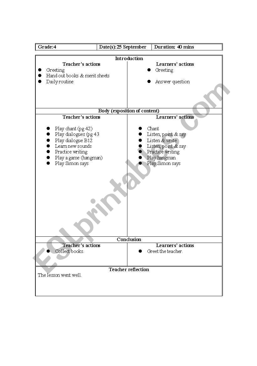 Grade 4 worksheet