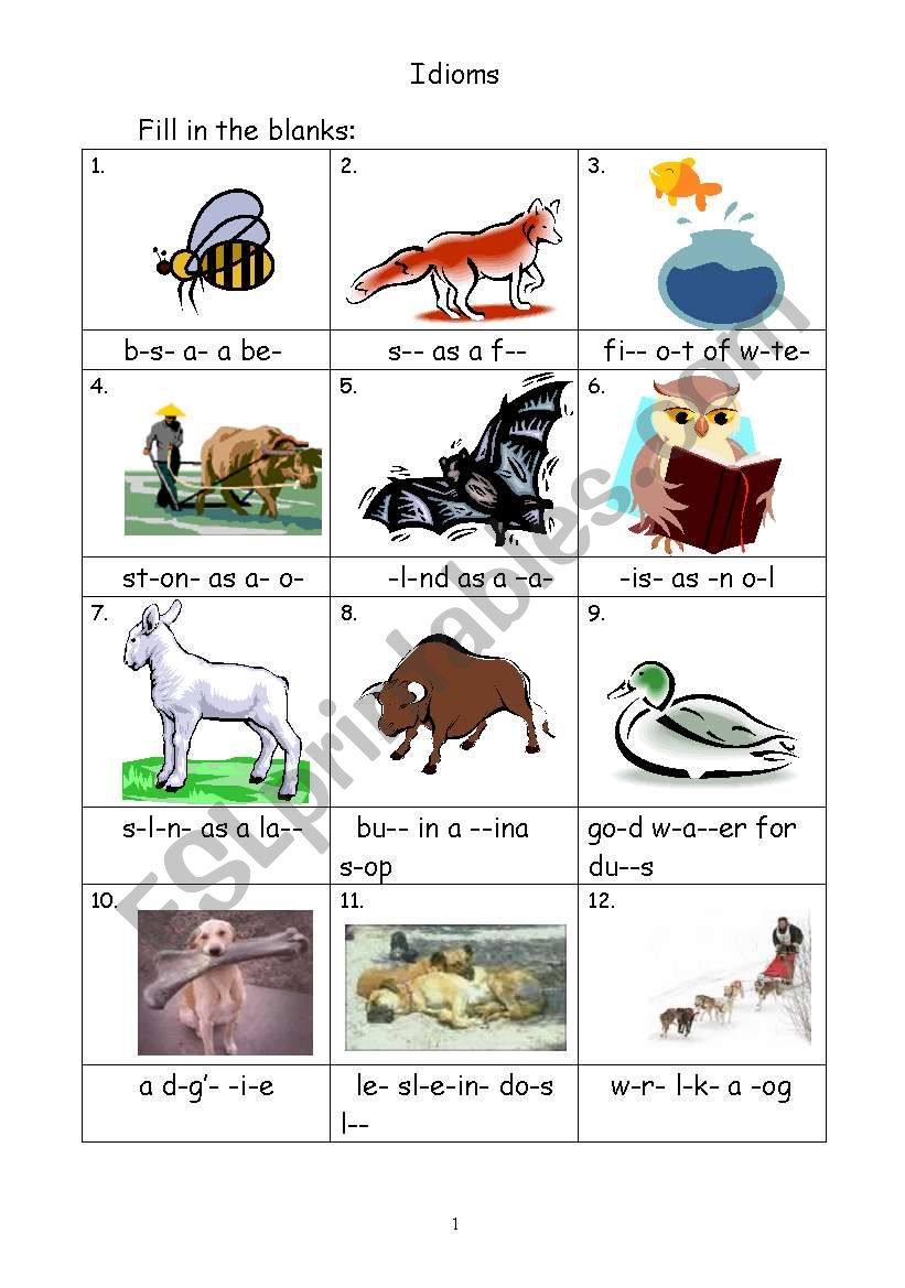 animal-idioms-esl-worksheet-by-rachel2