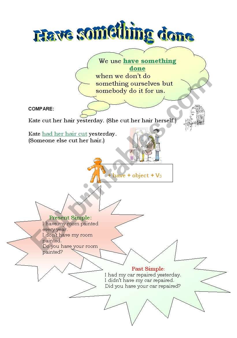 Have something done worksheet