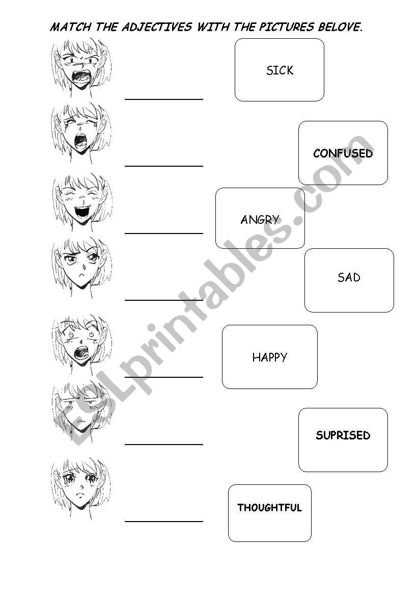 simple adjectives worksheet