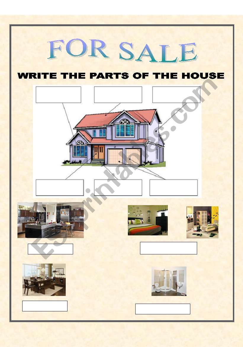 FOR SALE worksheet