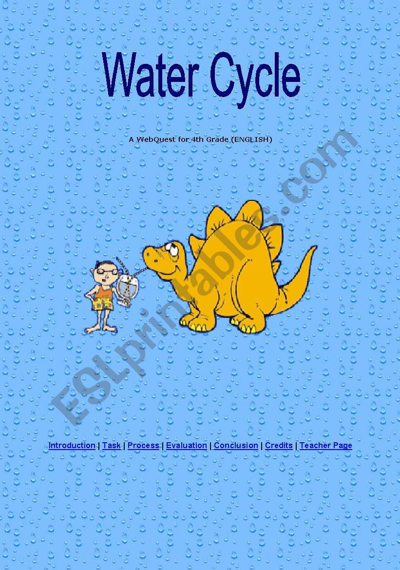 Webquest: Water cycle worksheet