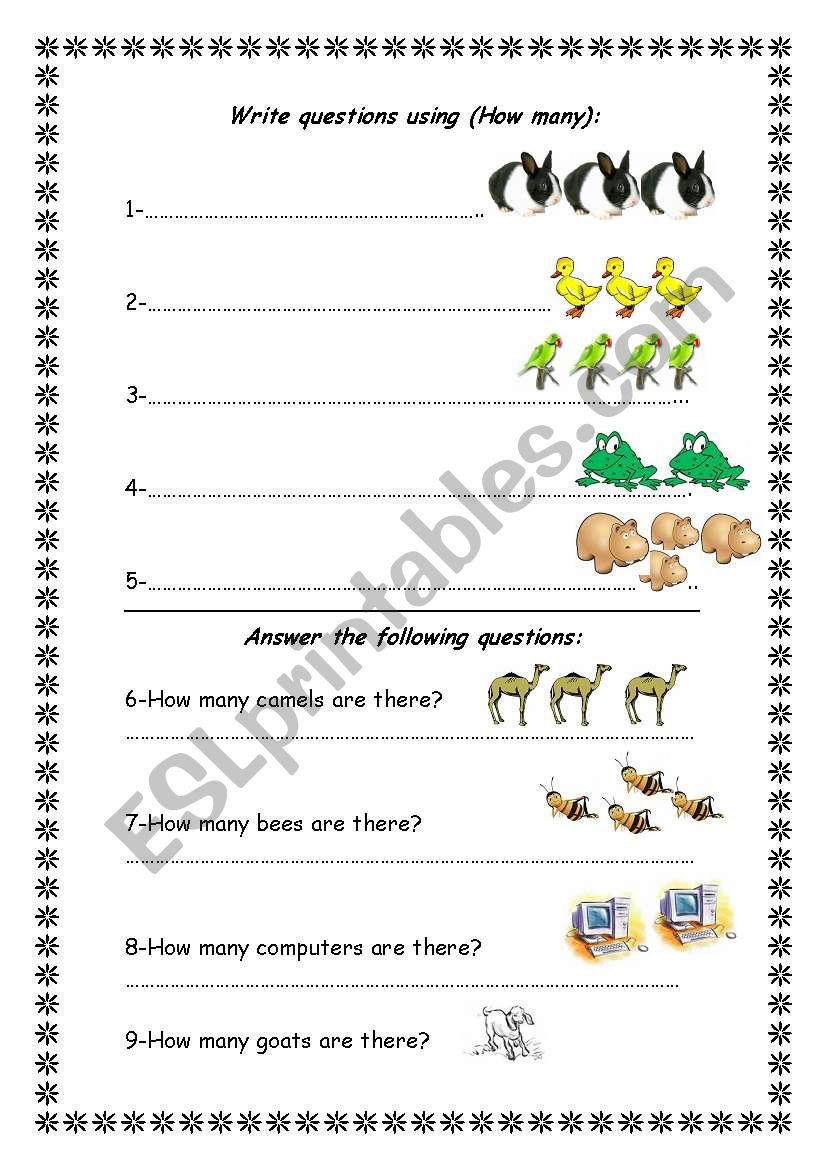 (how many) worksheet