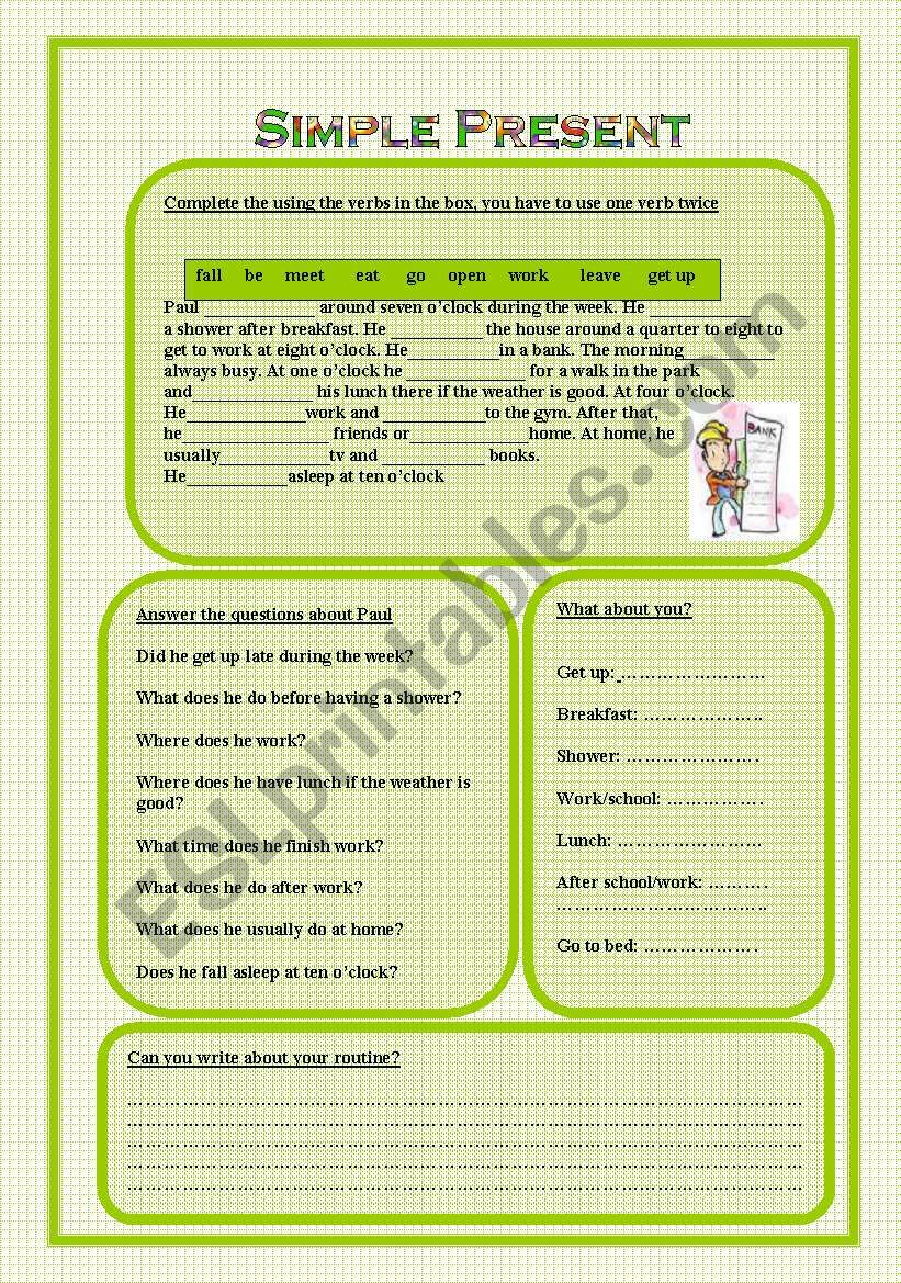 Simple Present  worksheet