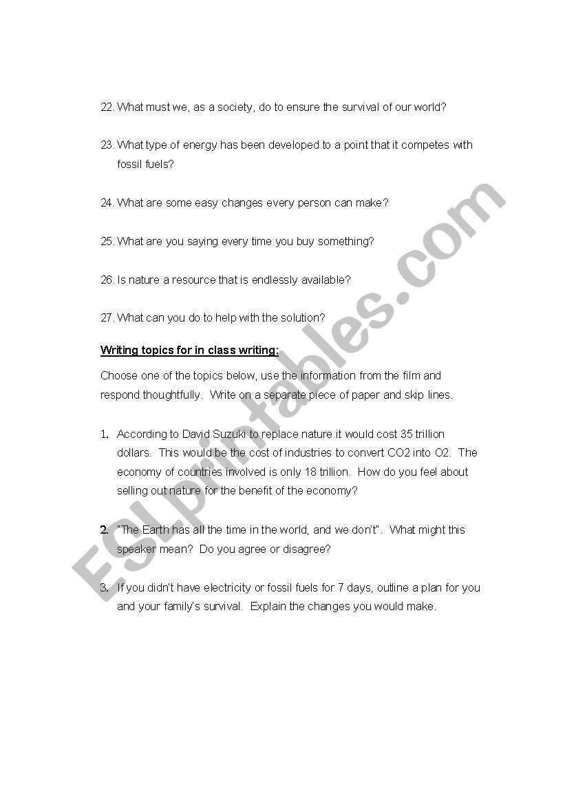 32 The 11th Hour Worksheet Answers - support worksheet
