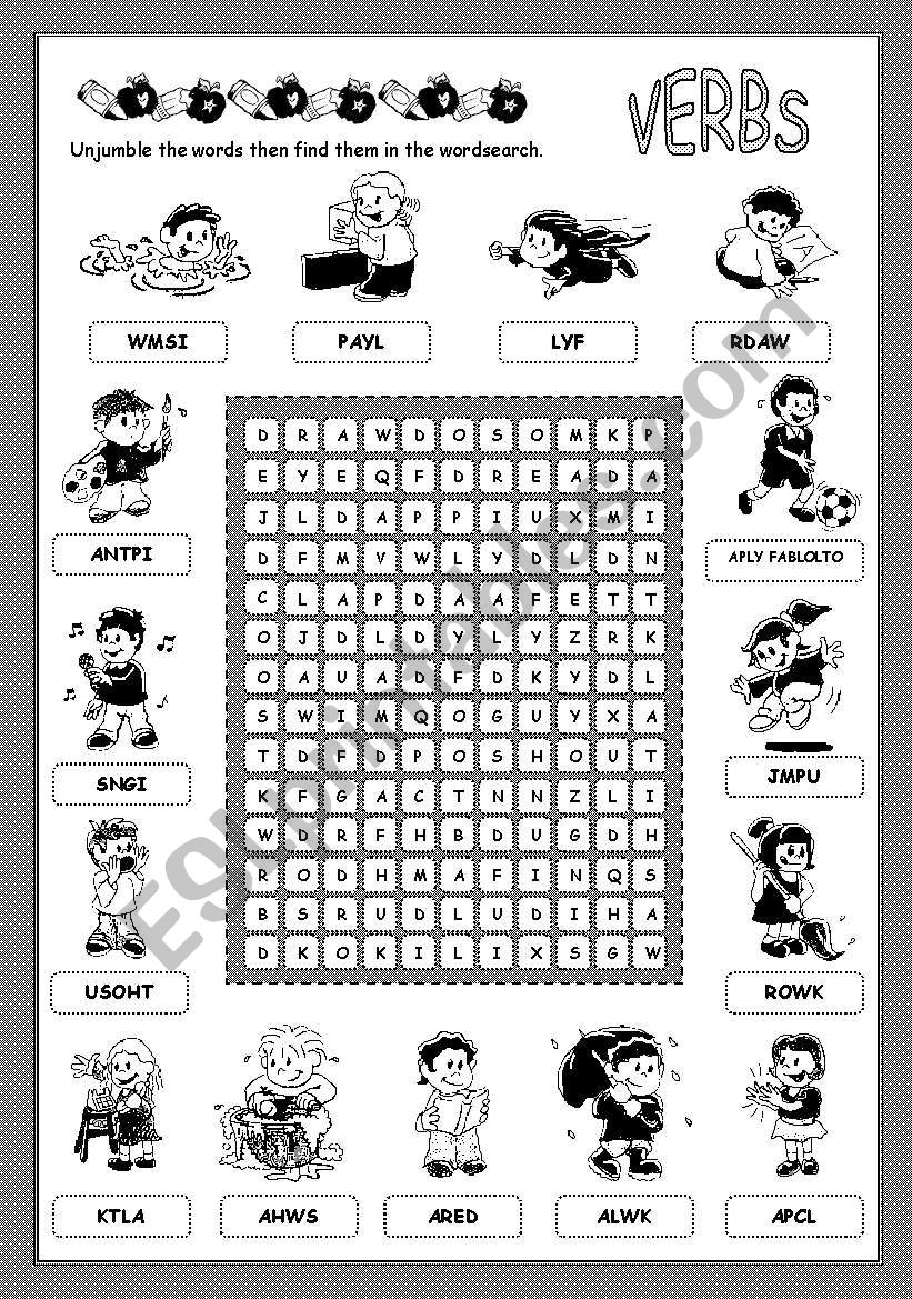 First Verbs 2 worksheet