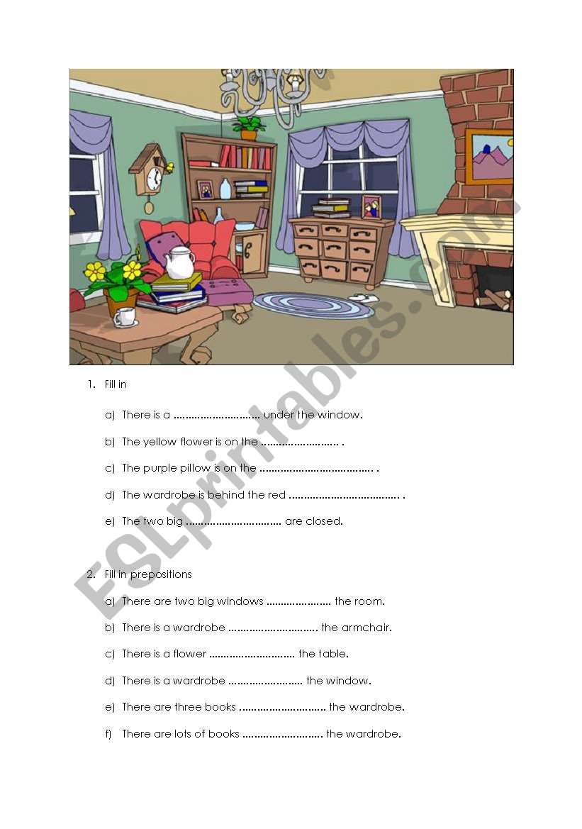 Room there is/are worksheet