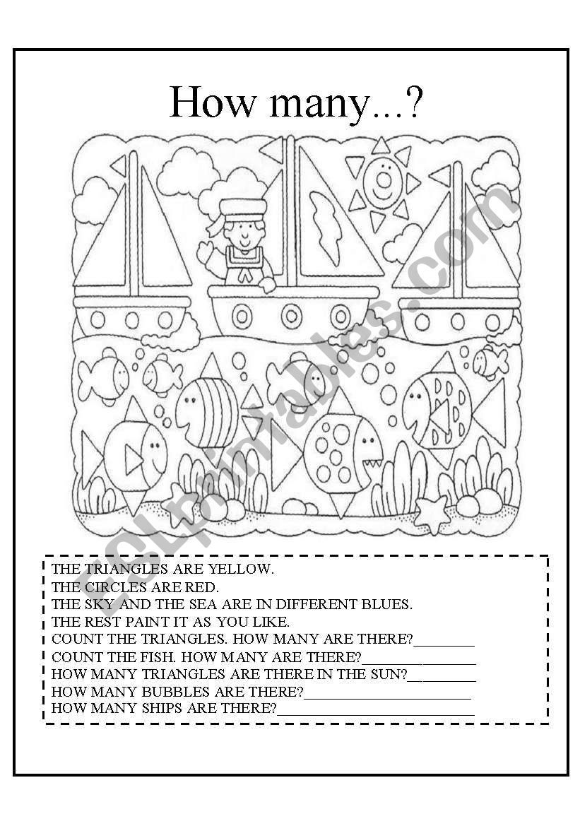 HOW MANY ARE THERE? worksheet