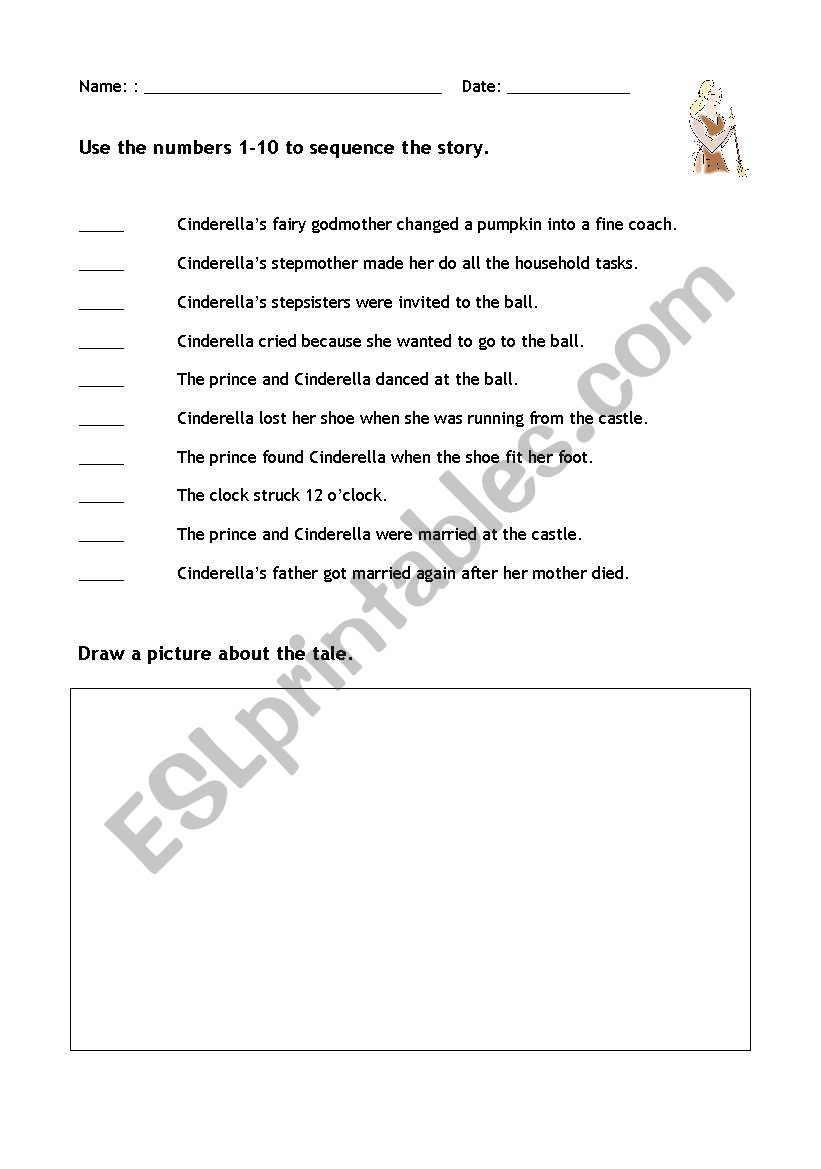 Cinderella worksheet