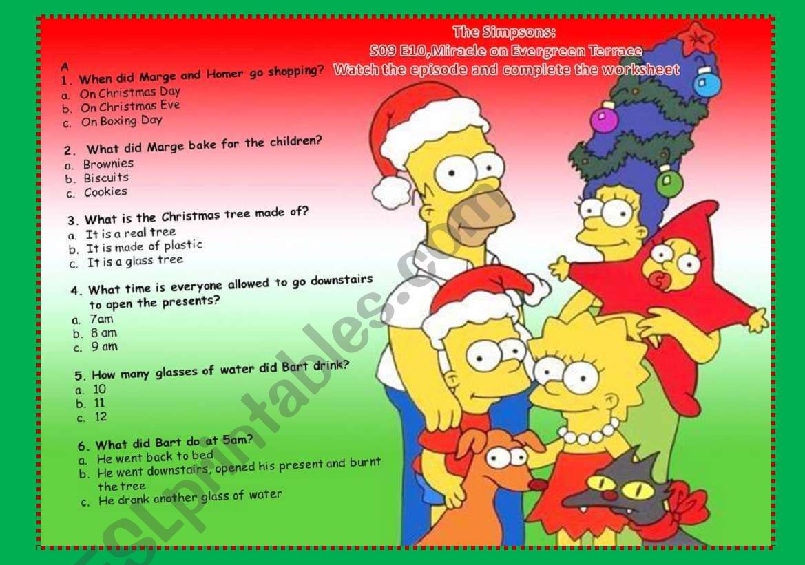 The Simpsons: Miracle on Evergreen Terrace S09E10 