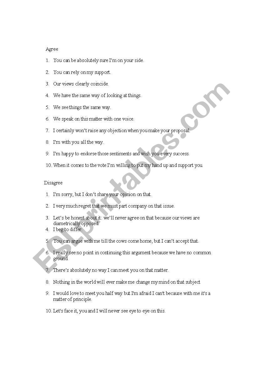 english-worksheets-ways-to-agree-and-disagree