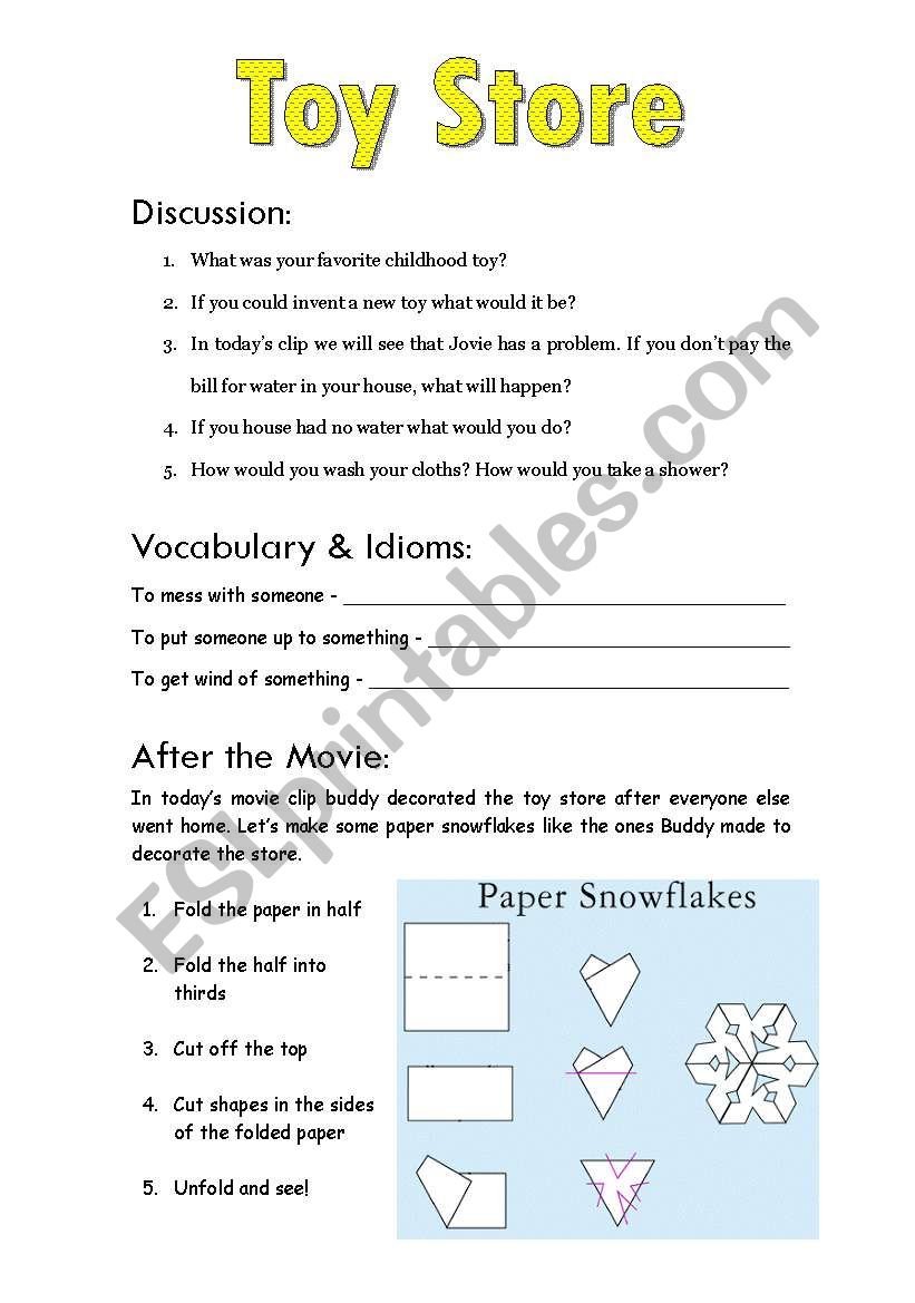 Elf (part 4 of 9) worksheet