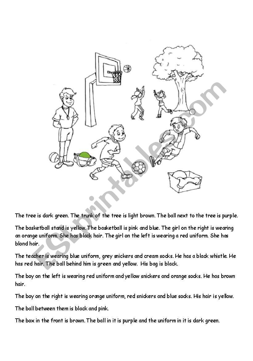 Coloring worksheet