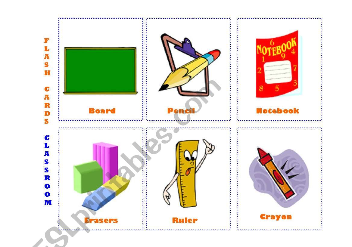 Flash Cards - Classroom 1 worksheet