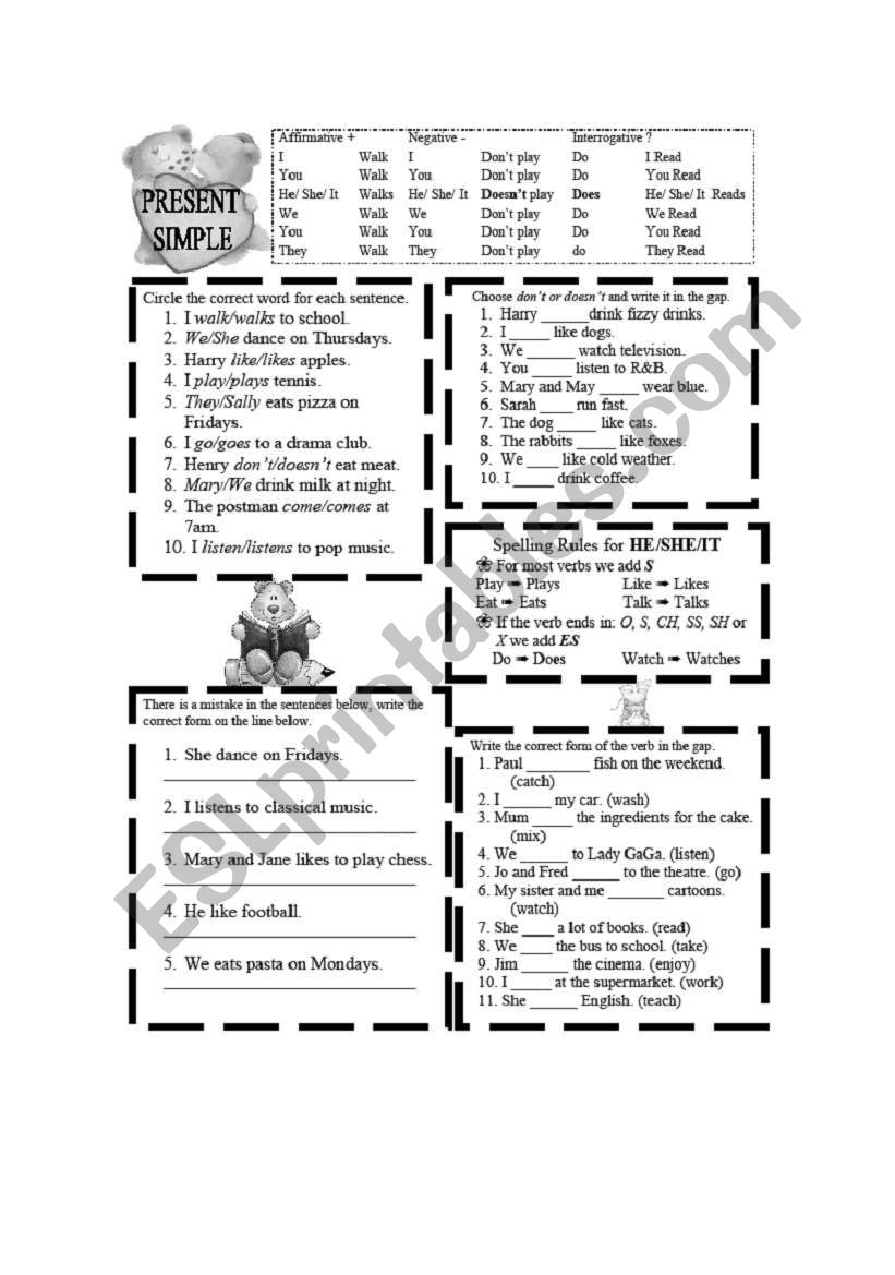 Present Simple worksheet