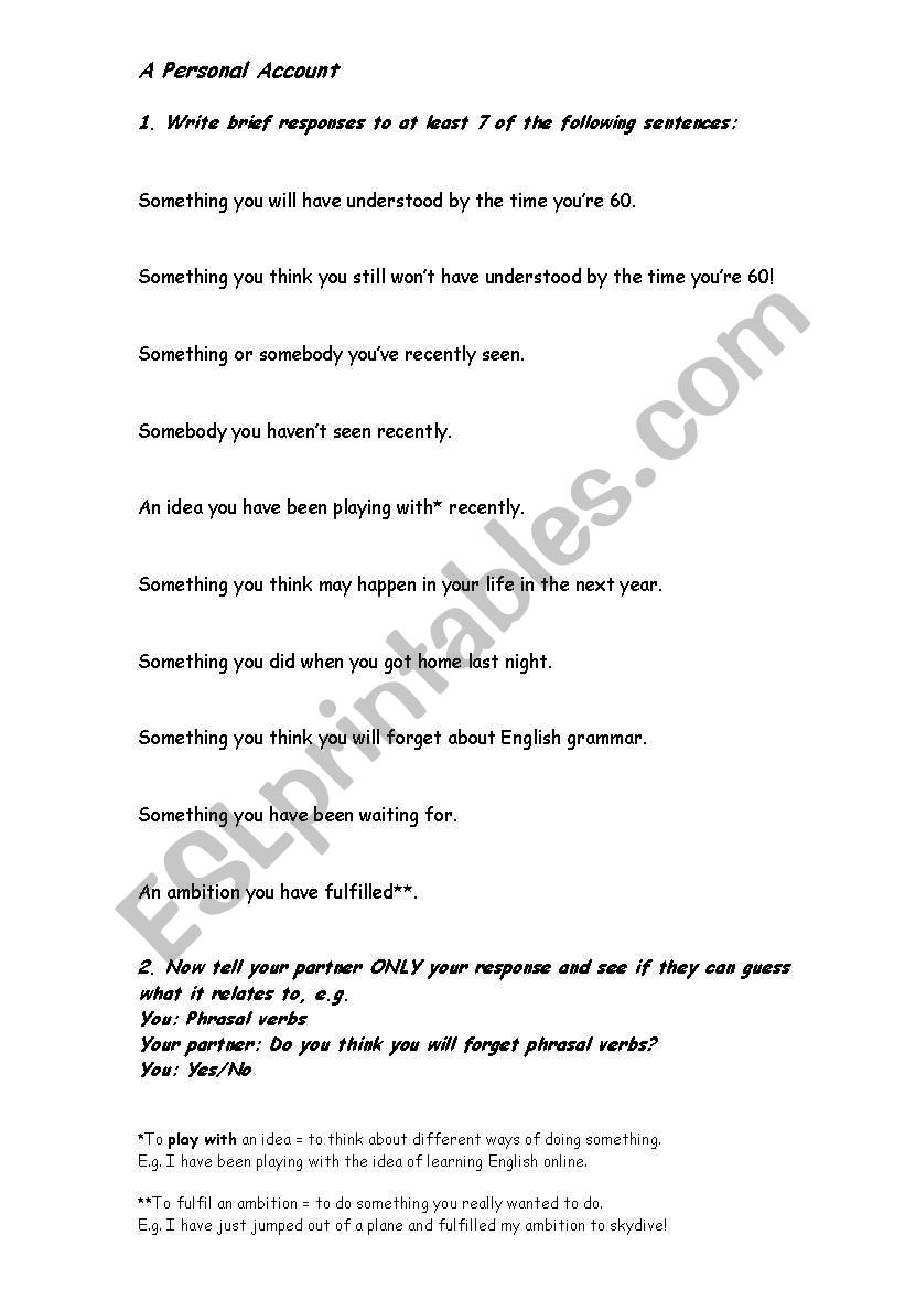 Mixed Tense Questions worksheet