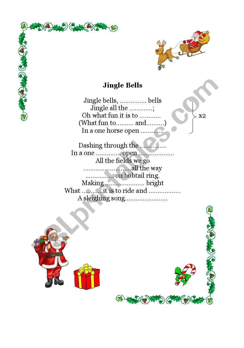 Jingle Bells worksheet