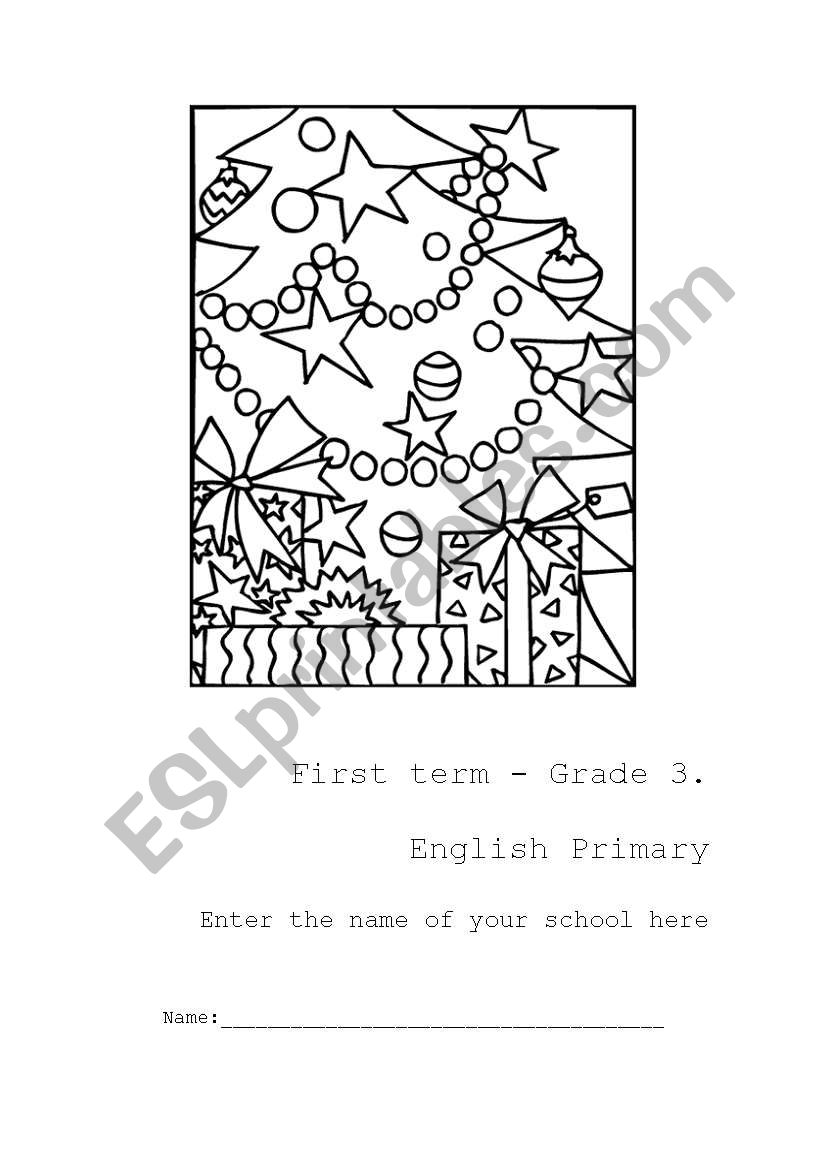 front pages grades 3, 4, 5, 6 worksheet