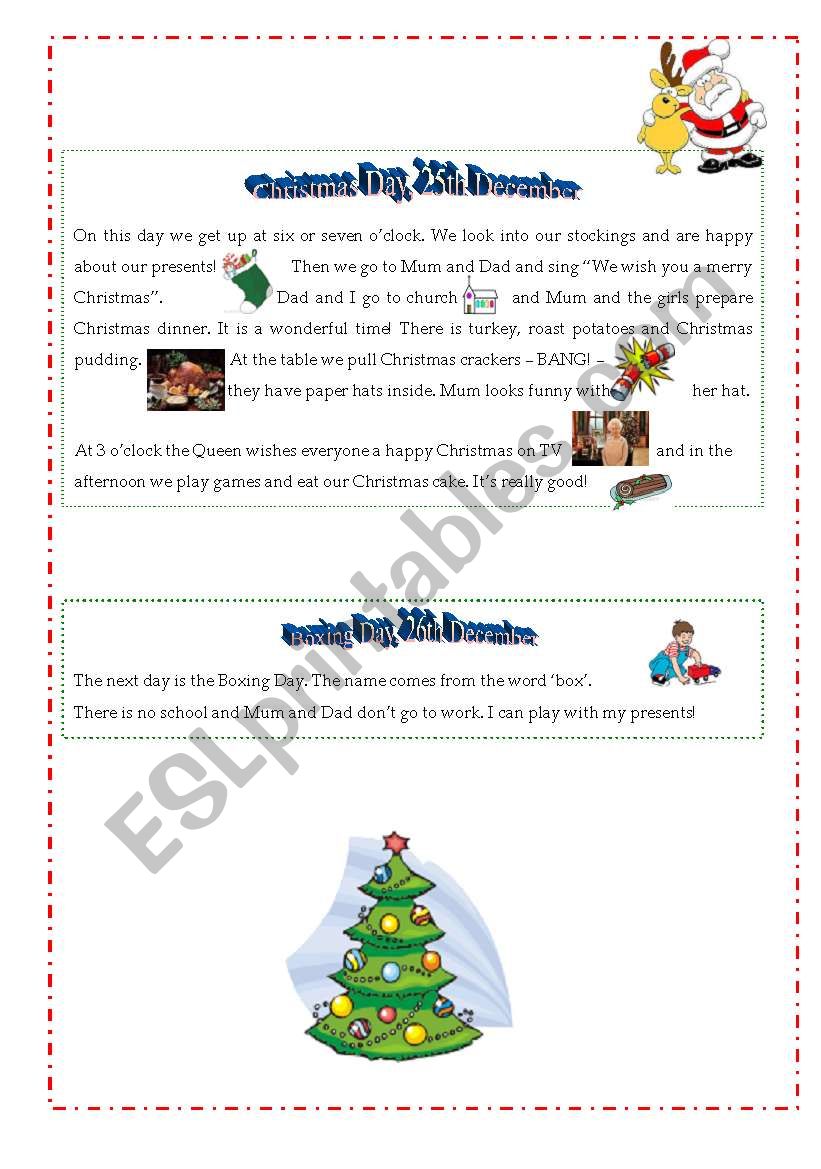 Christmas in Britain Part II worksheet