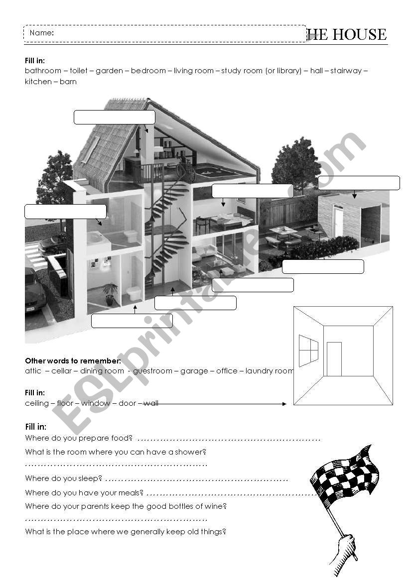 house worksheet