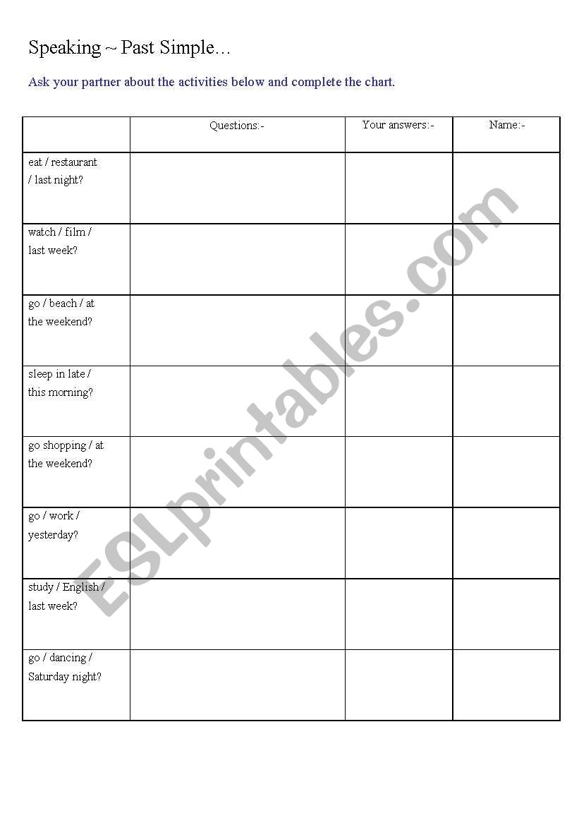 worksheet worksheet