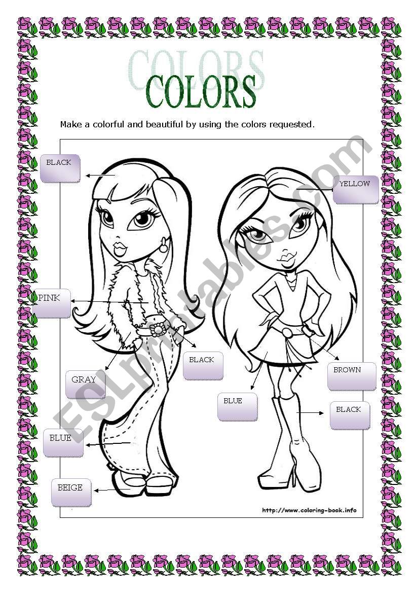 COLORS worksheet