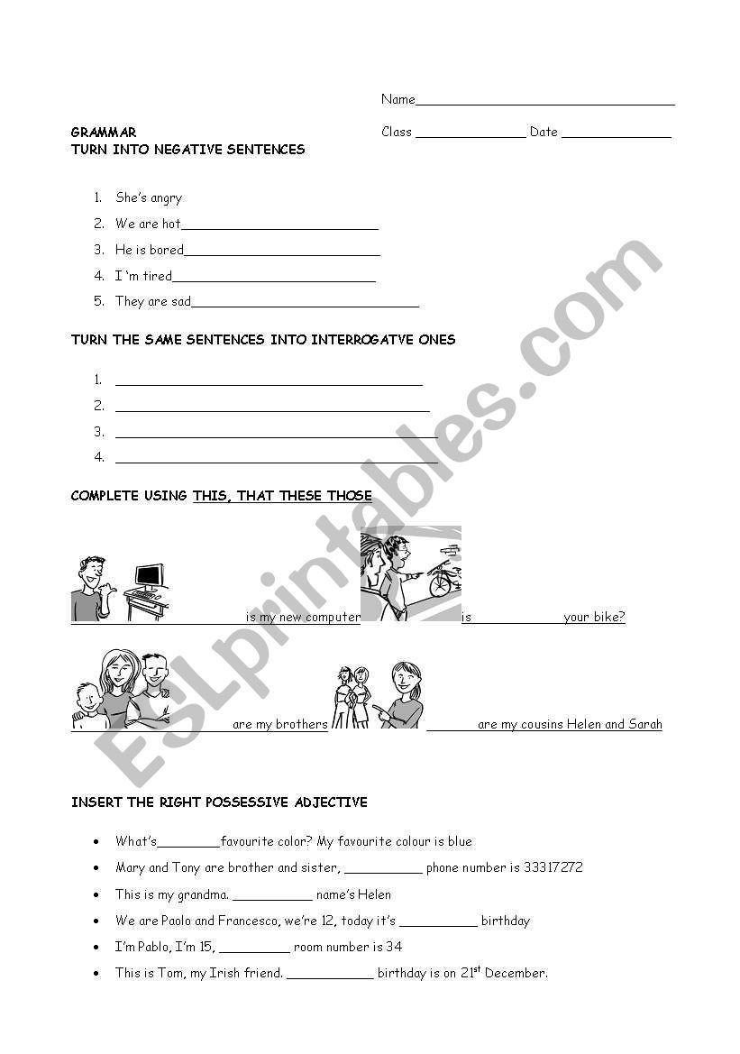 test family demonstratives to be second part