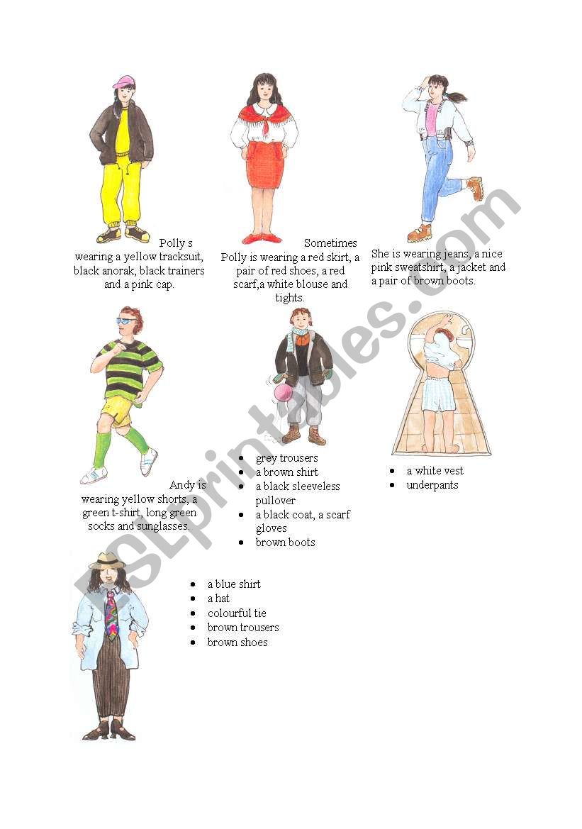 Describing people worksheet