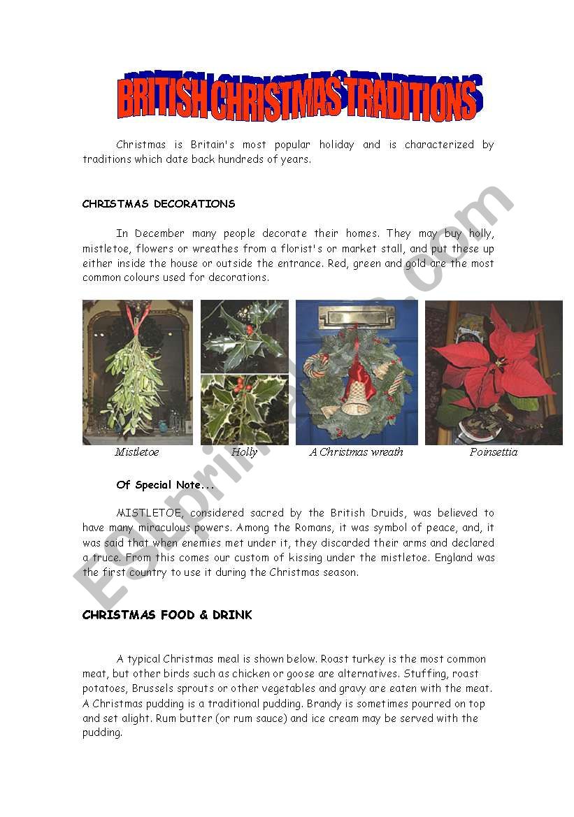 british-christmas-traditions-esl-worksheet-by-mirita