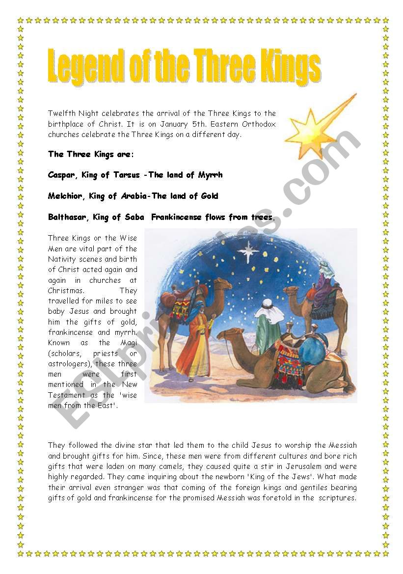 Legend of the Three Kings  / 2 pages
