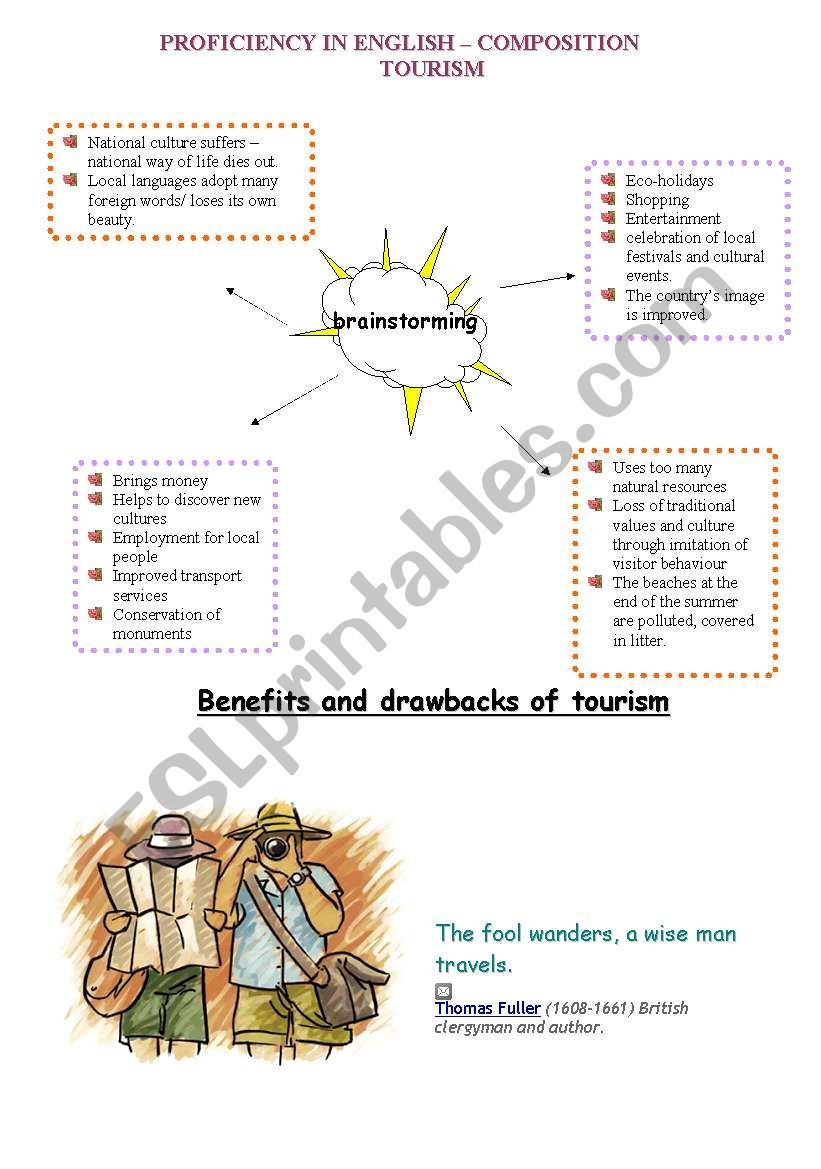 Tourism worksheet