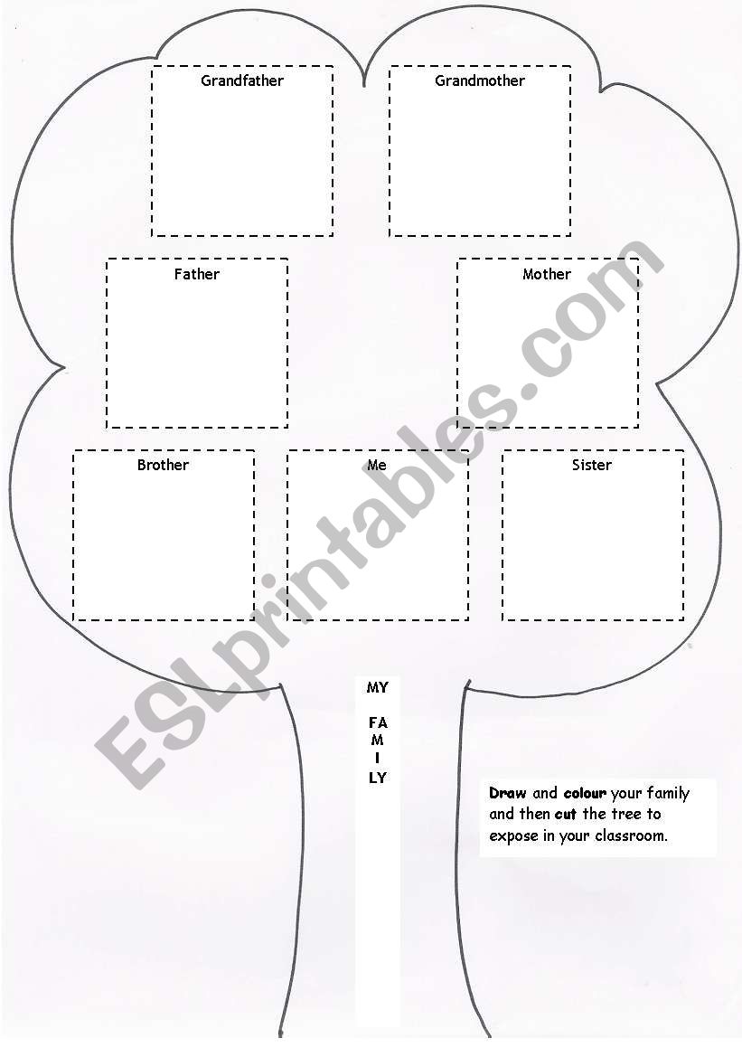 Family tree worksheet