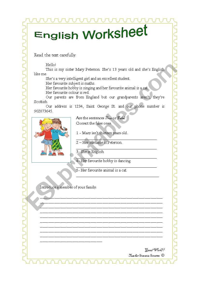 English worksheet worksheet