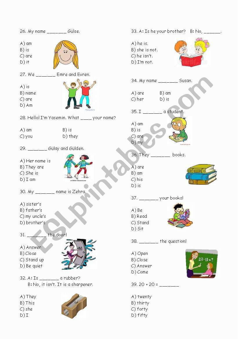 4th Grades Test  -75 Questions (Part 2)