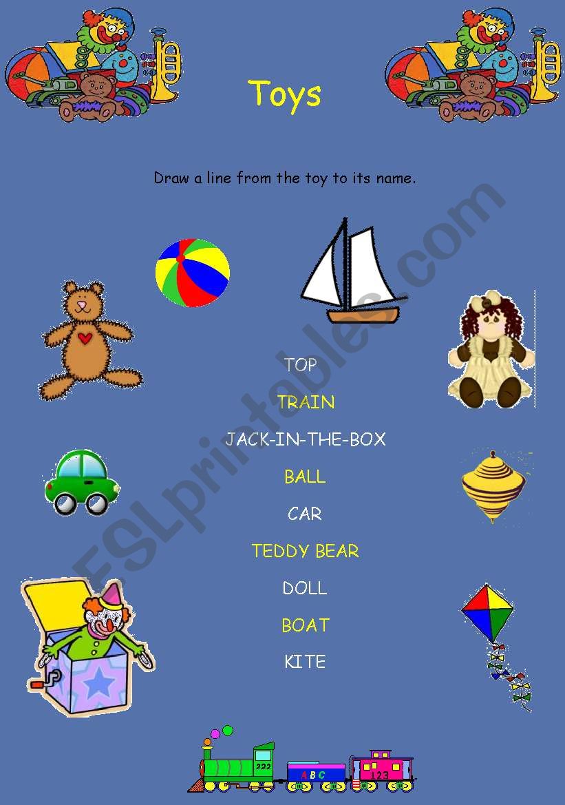 tOYS worksheet