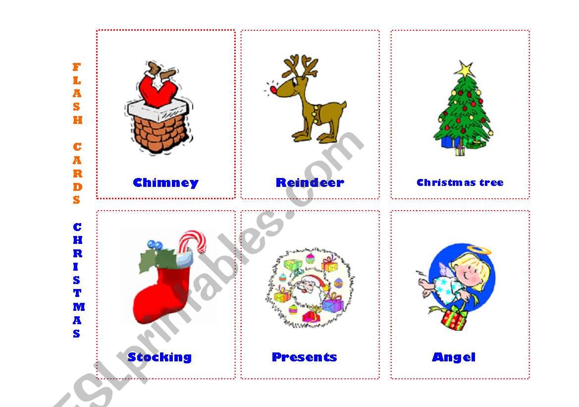 Flash Cards - Christmas 2 worksheet