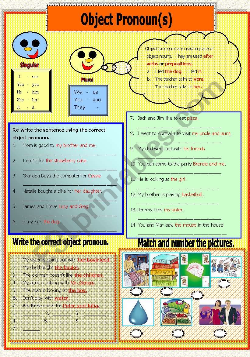 Object Pronouns worksheet