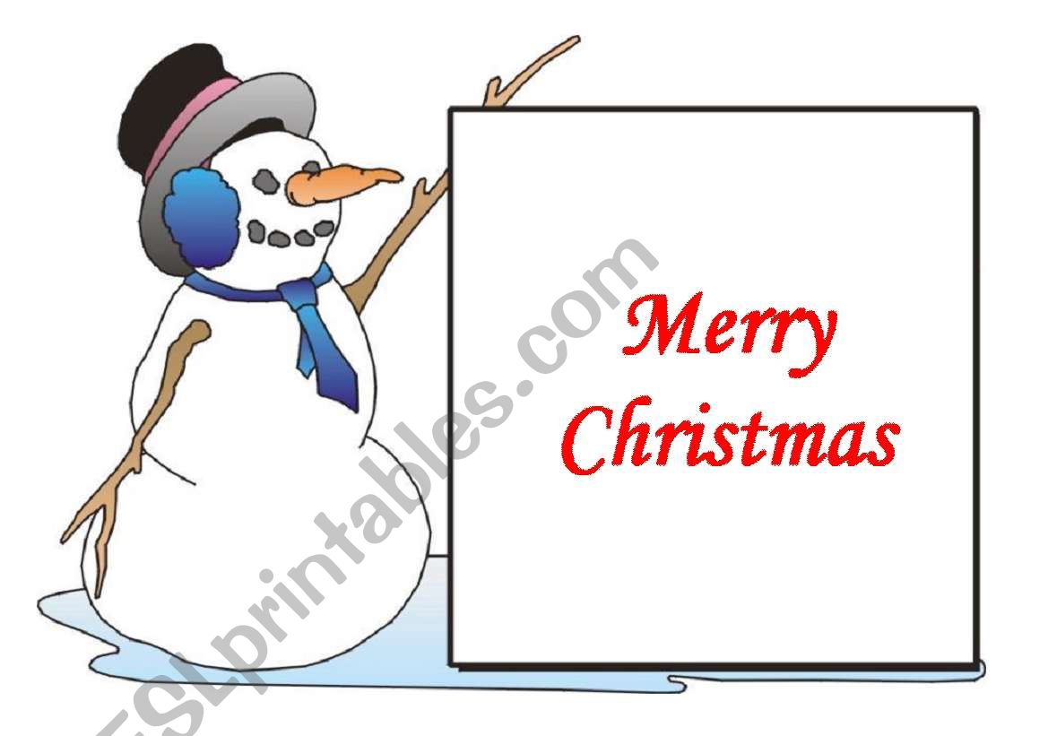 Merry Christmas Powerpoint in Word format